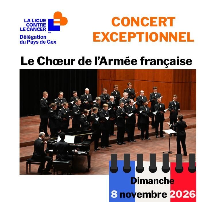 Affiche concert du choeur de l'armée française