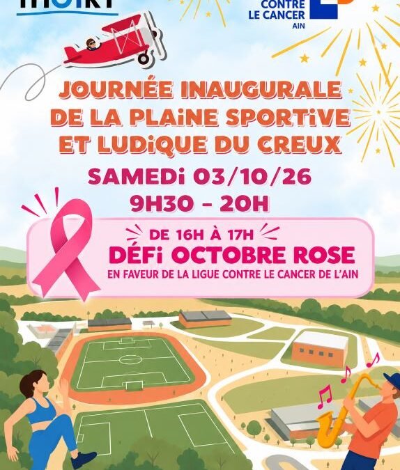 SAMEDI 3 OCTOBRE – Inauguration de la plaine sportive
