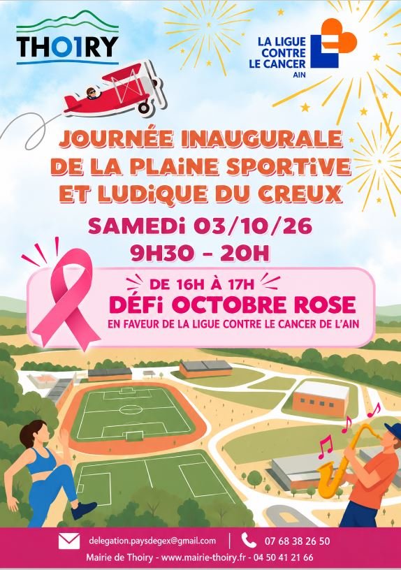 Inauguration plaine sportive à Thoiry