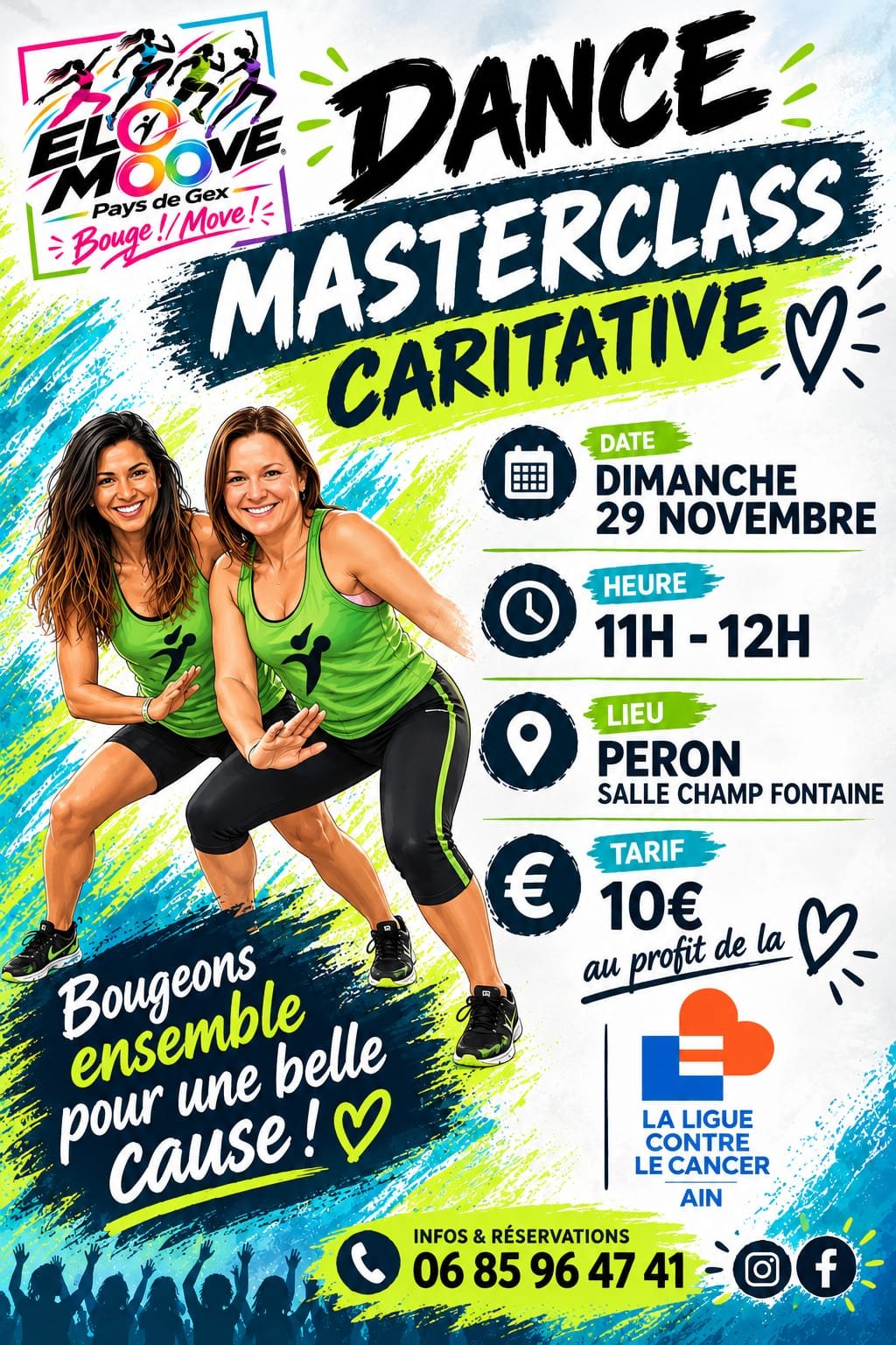DIMANCHE 29 NOVEMBRE : Dance Masterclass caritative à Péron